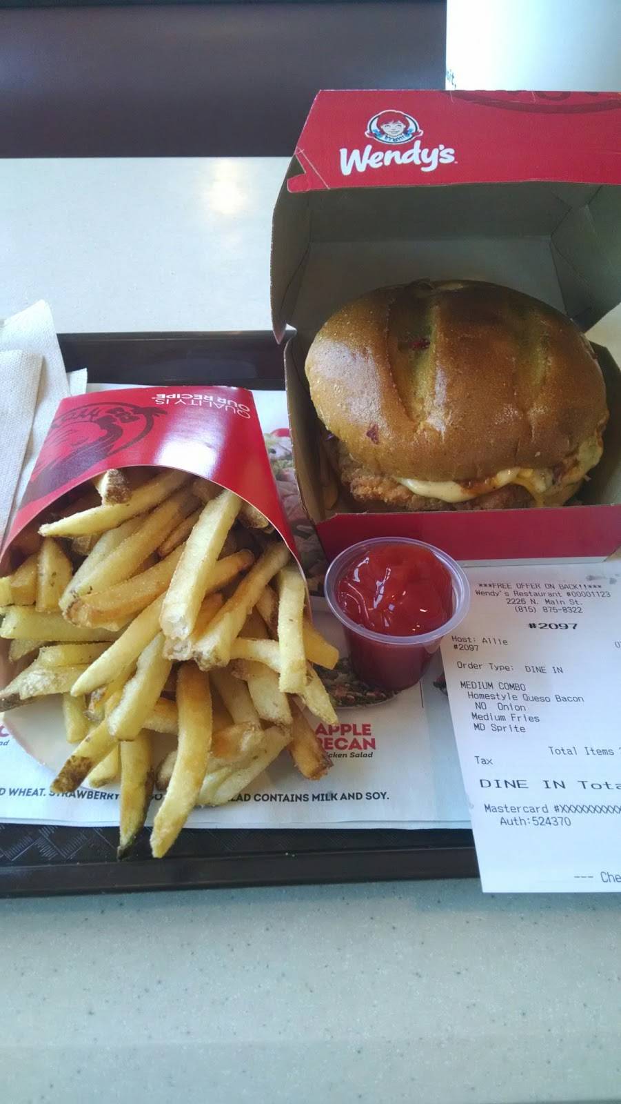 Wendys | restaurant | 2226 N Main St, Princeton, IL 61356, USA | 8158758322 OR +1 815-875-8322