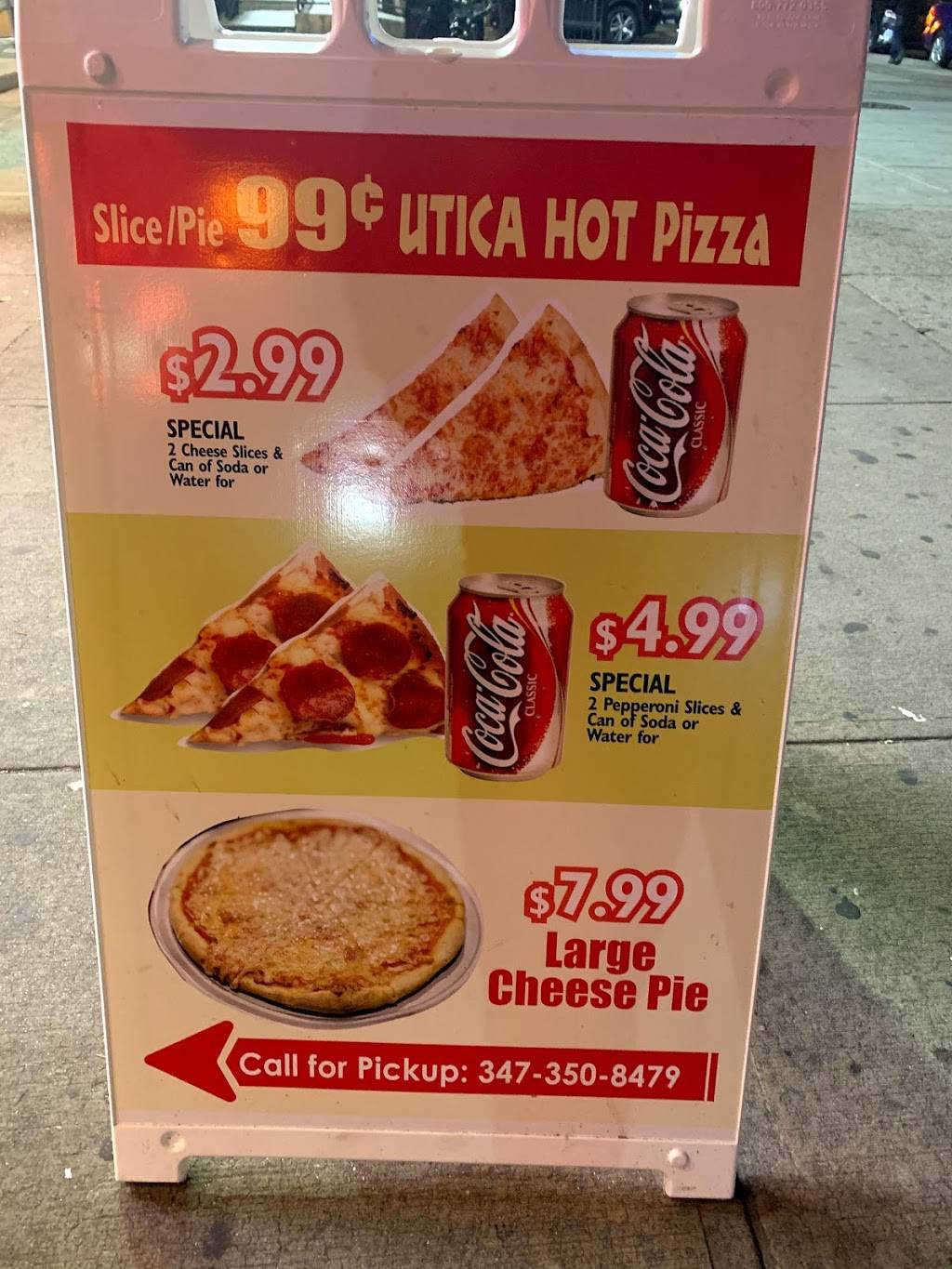 99 cent pizza | meal takeaway | 1127 Eastern Pkwy, Brooklyn, NY 11213, USA | 3473508479 OR +1 347-350-8479