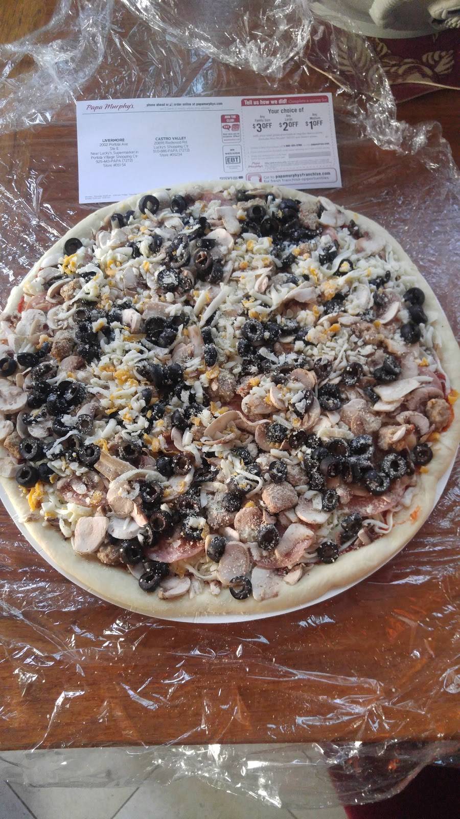 Papa Murphys Take N Bake Pizza | meal takeaway | 20895 Redwood Rd, Castro Valley, CA 94546, USA | 5108867272 OR +1 510-886-7272