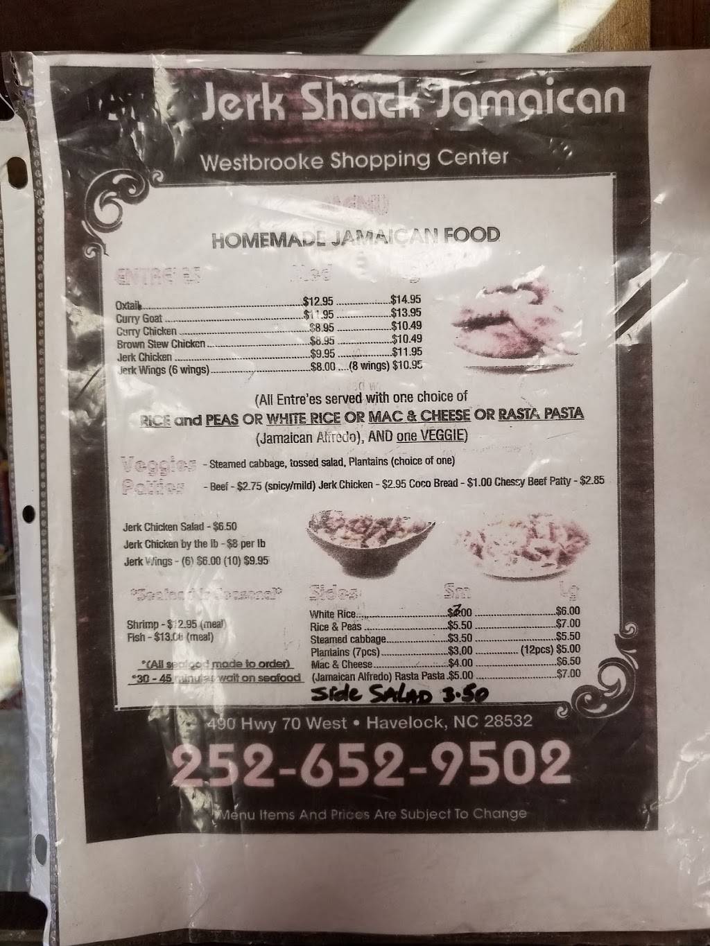 Jaras Jerk Shack | restaurant | 490 US-70, Havelock, NC 28532, USA | 2526529502 OR +1 252-652-9502