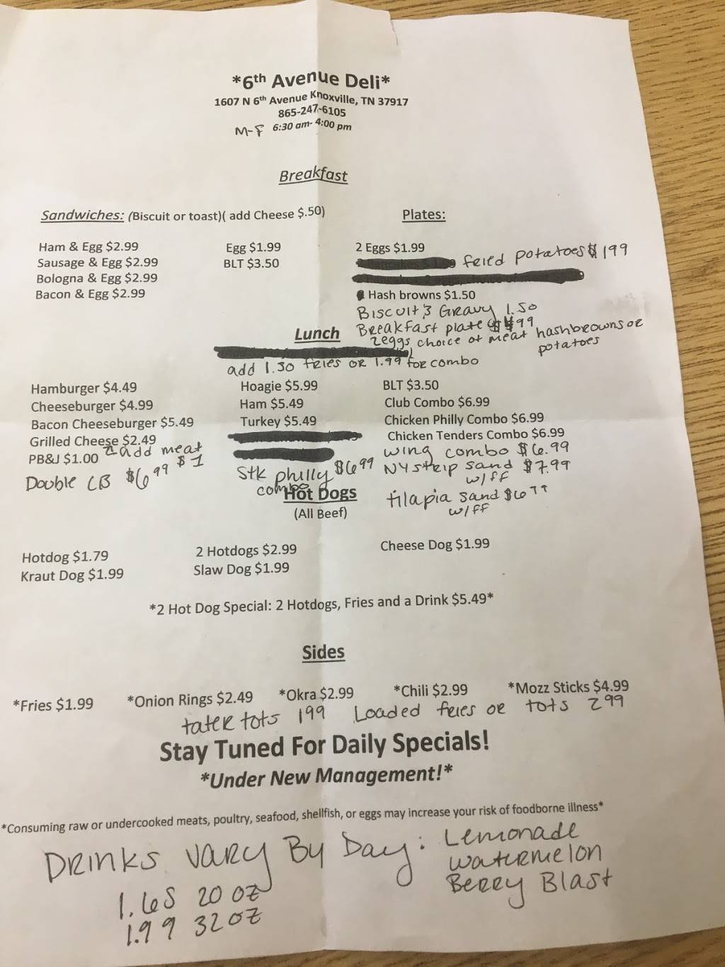 6th Avenue Deli | restaurant | 1607 N 6th Ave, Knoxville, TN 37917, USA | 8652476105 OR +1 865-247-6105