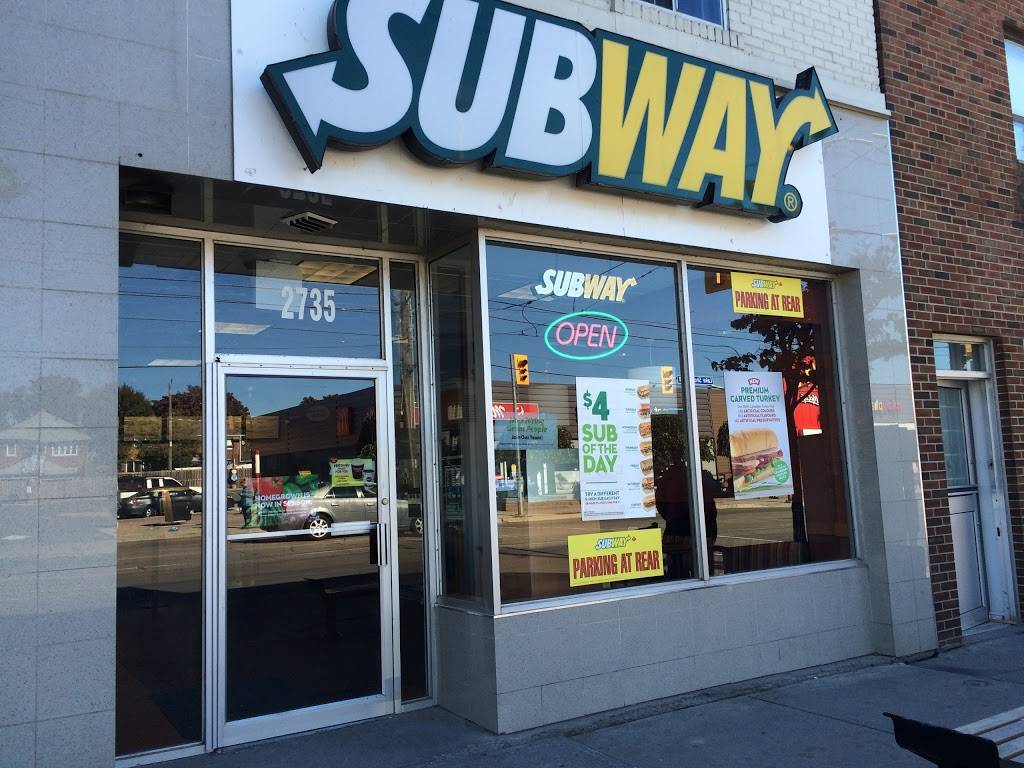 Subway | restaurant | 2735 Lake Shore Blvd W, Etobicoke, ON M8V 1G9, Canada | 4162557827 OR +1 416-255-7827