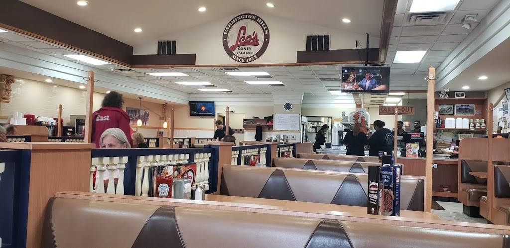 Leos Coney Island | restaurant | 33292 West 12 Mile Road, Farmington Hills, MI 48334, USA | 2484899777 OR +1 248-489-9777