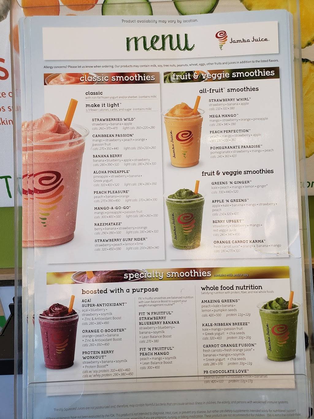 Jamba | restaurant | 6925 S Rainbow Blvd Ste 100, Las Vegas, NV 89119, USA | 7029061491 OR +1 702-906-1491