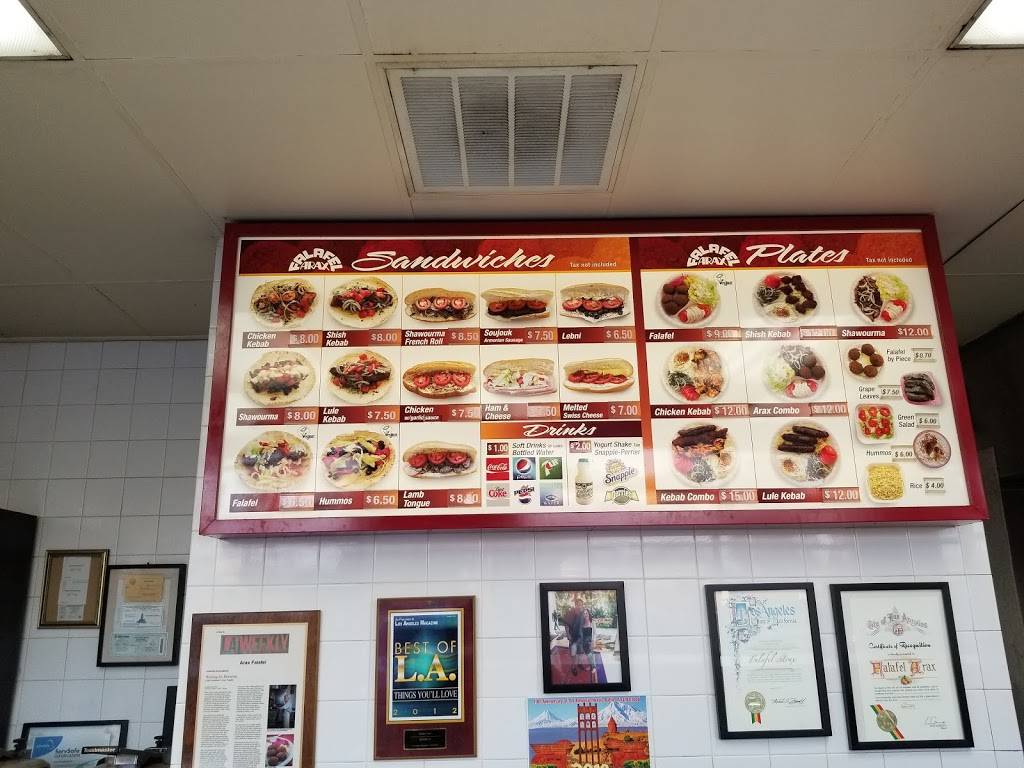 Falafel Arax® Hollywood | restaurant | 5101 Santa Monica Blvd Suite 2, Los Angeles, CA 90029, USA | 3236639687 OR +1 323-663-9687