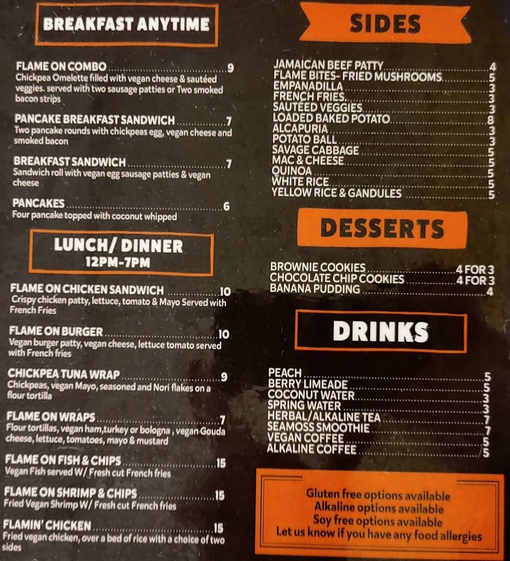 Flame on Vegan | restaurant | 365 Walnut St Ext, Agawam, MA 01001, USA | 4132224150 OR +1 413-222-4150