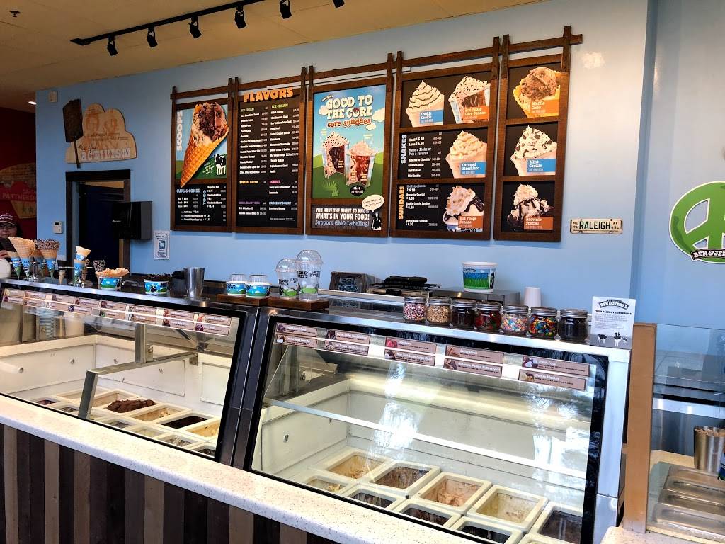 Ben & Jerry’s | bakery | 3801 Hillsborough St, Raleigh, NC 27607, USA | 9198070707 OR +1 919-807-0707