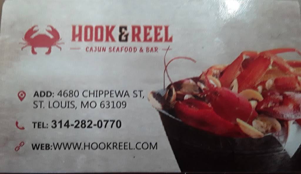 Hook & Reel Cajun Seafood & Bar | restaurant | 4680 Chippewa St, St. Louis, MO 63109, USA | 3142820770 OR +1 314-282-0770