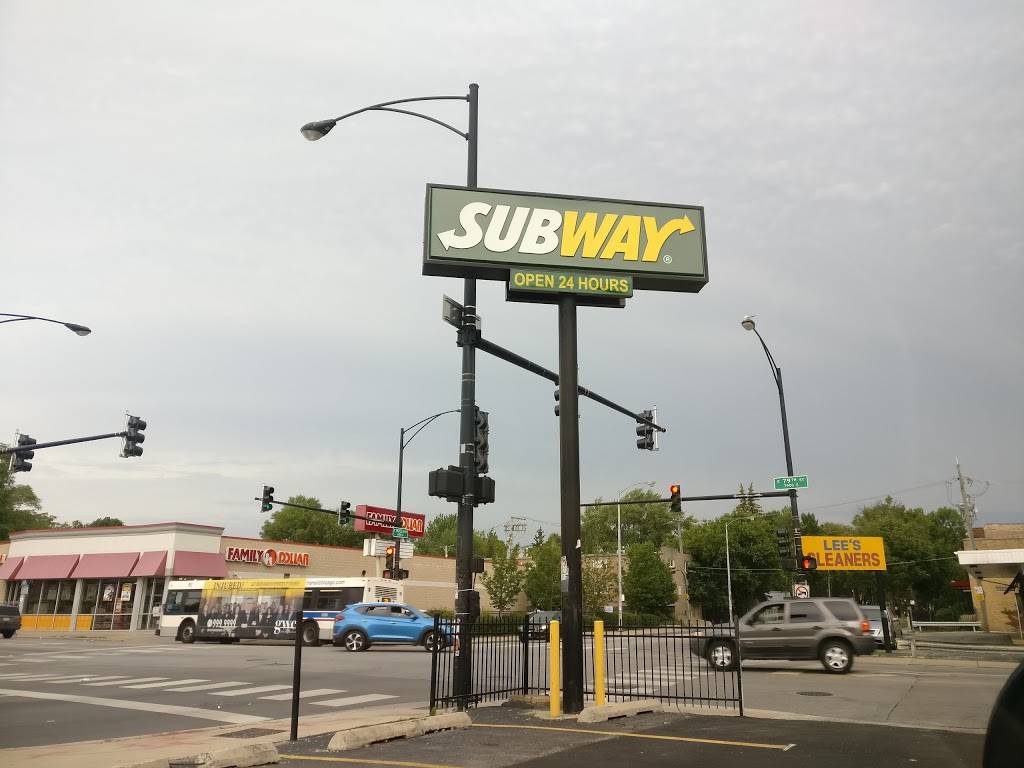 Subway Restaurants | restaurant | 2401 E 79th St, Chicago, IL 60649, USA | 7737344658 OR +1 773-734-4658