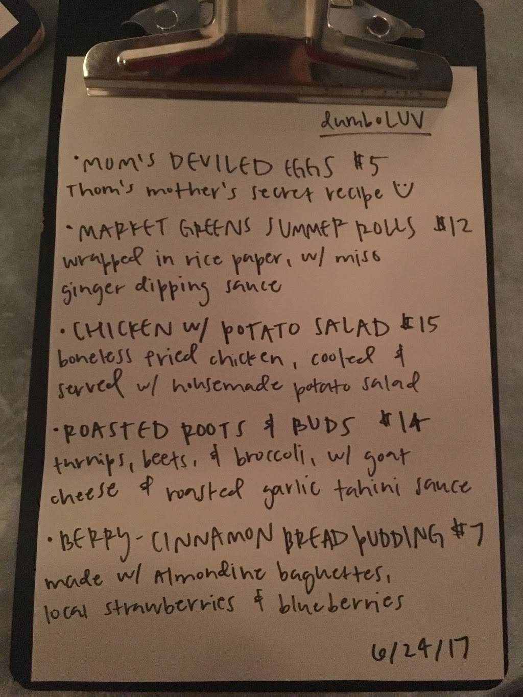 dumboLUV | restaurant | 54 Jay St, Brooklyn, NY 11201, USA | 8044105393 OR +1 804-410-5393