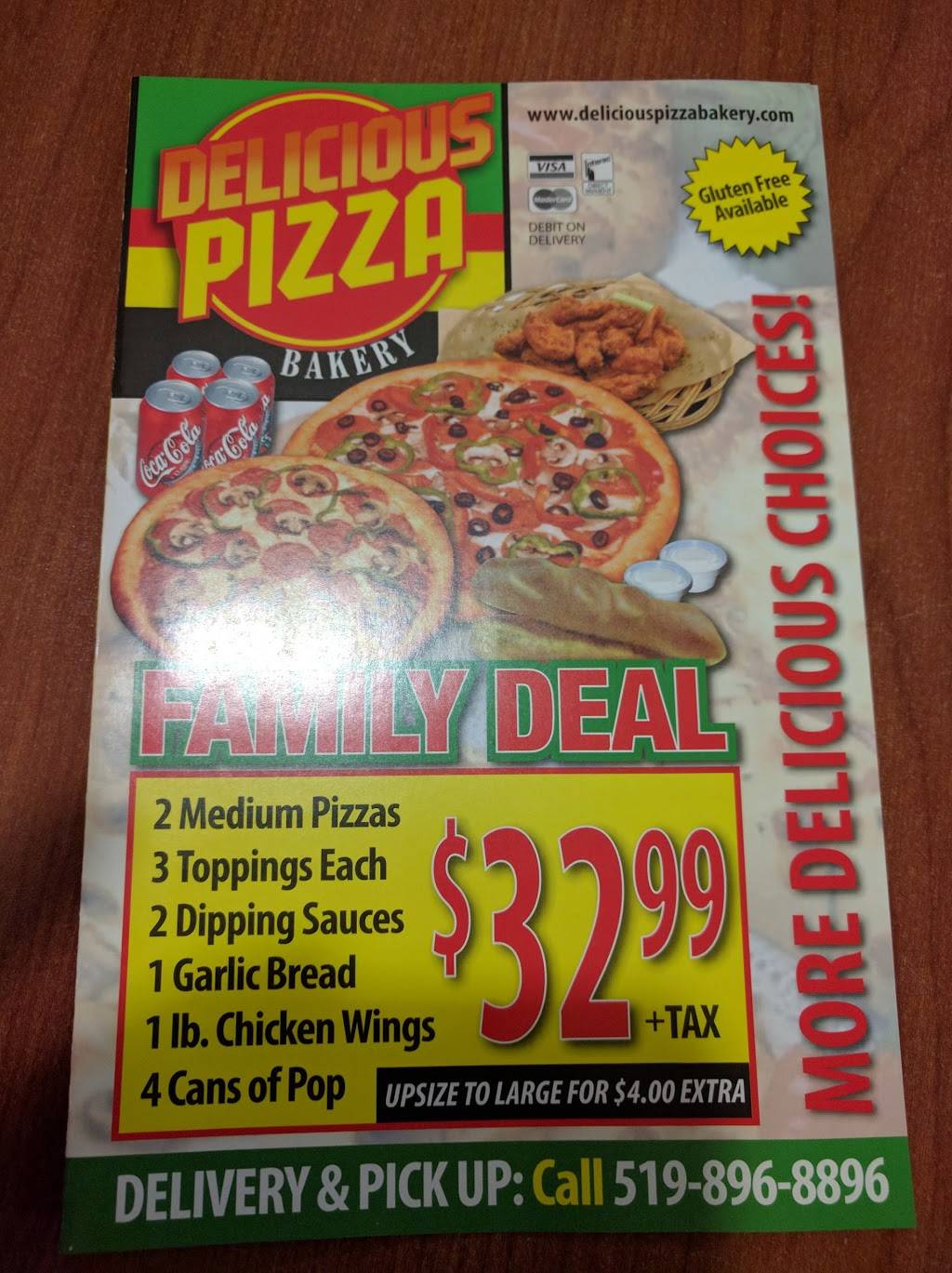 Delicious Pizza | restaurant | 900 Fairway Crescent, Kitchener, ON N2A 4B3, Canada | 5198968896 OR +1 519-896-8896