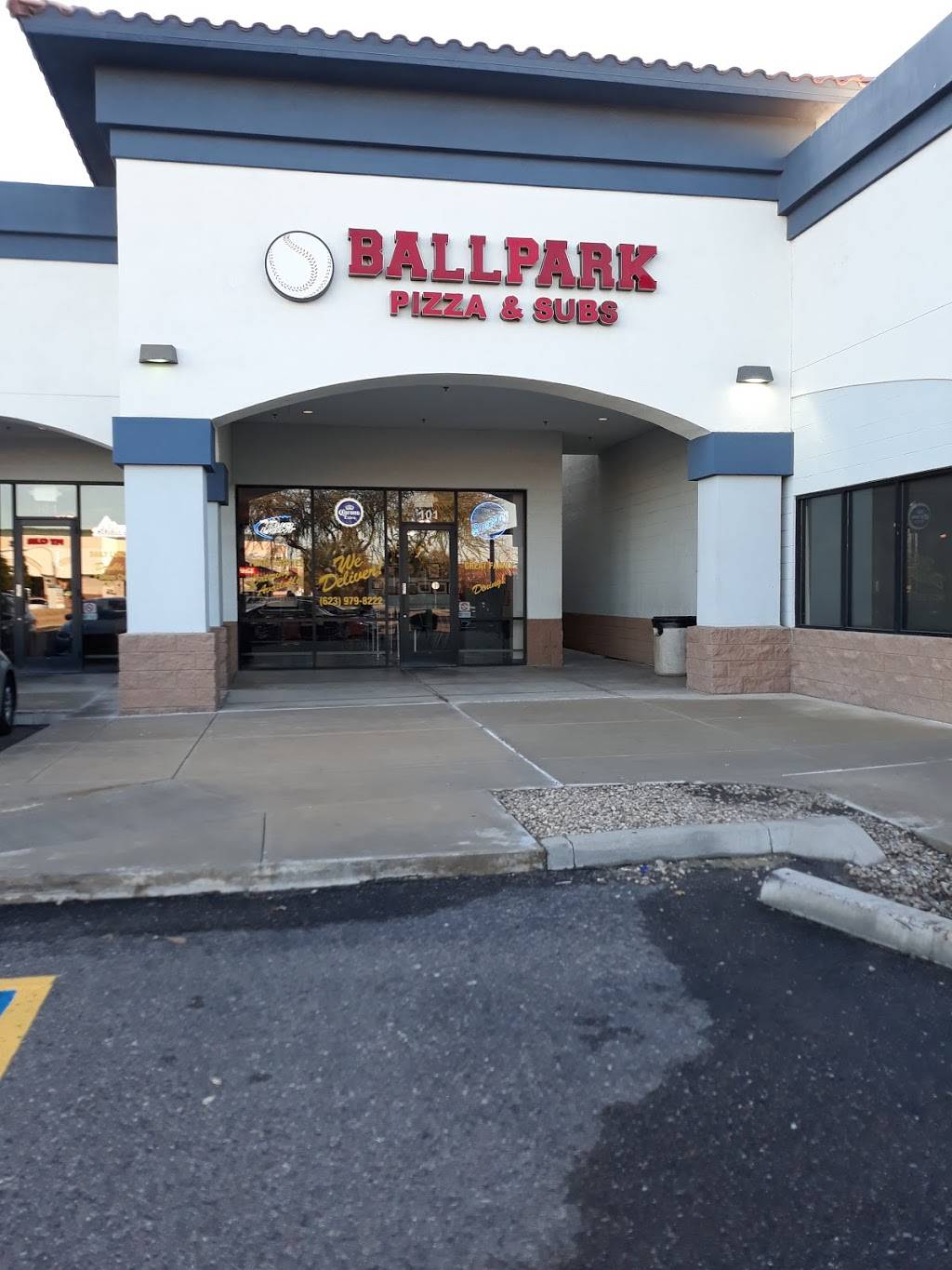 Ballpark Pizza & Subs | restaurant | 7615 W Thunderbird Rd #101, Peoria, AZ 85381, USA | 6239798222 OR +1 623-979-8222