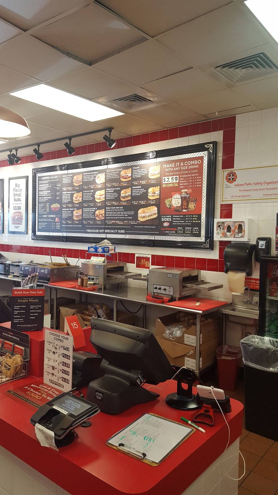Firehouse Subs | meal delivery | 3516 W 86th St, Indianapolis, IN 46268, USA | 3173341471 OR +1 317-334-1471