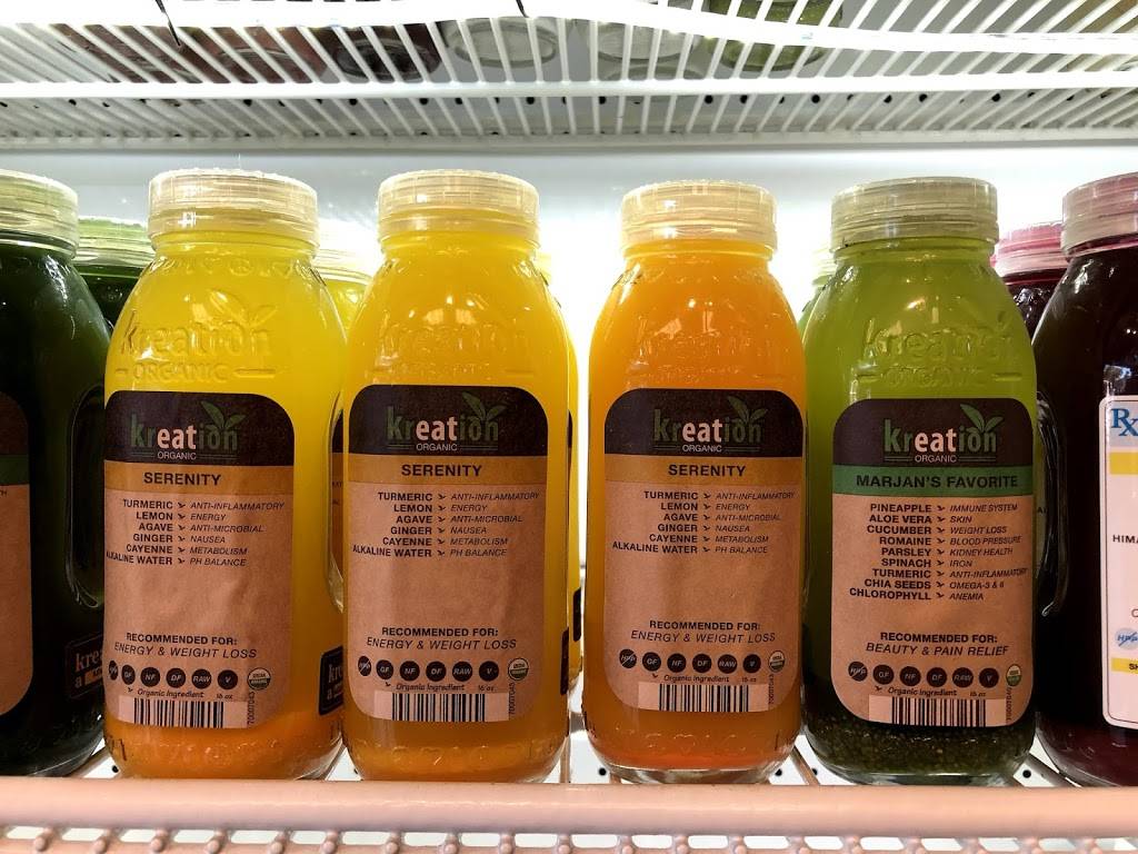 Kreation Organic Kafe & Juicery | cafe | 8428 W 3rd St, Los Angeles, CA 90048, USA | 3237821777 OR +1 323-782-1777