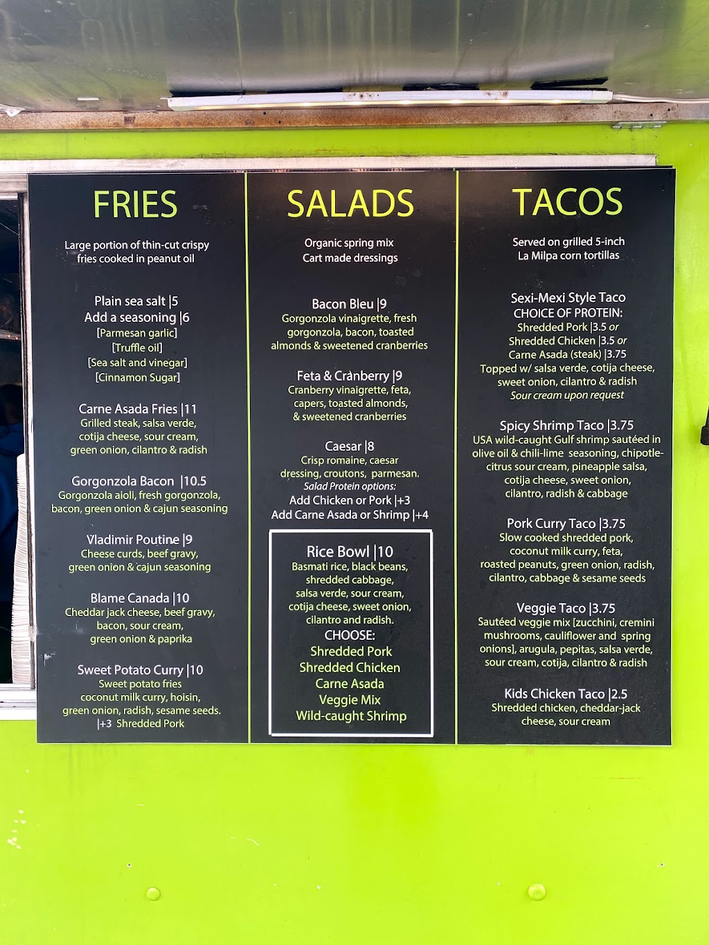 fries-á-la-carte | restaurant | 745 NW Columbia St, Bend, OR 97701, USA | 5417283849 OR +1 541-728-3849