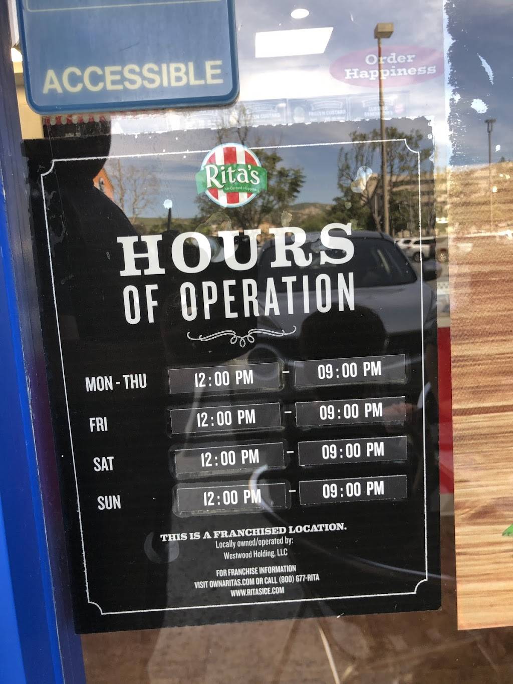 Ritas Italian Ice & Frozen Custard | restaurant | 3066 Cochran St, Simi Valley, CA 93065, USA | 8056105020 OR +1 805-610-5020
