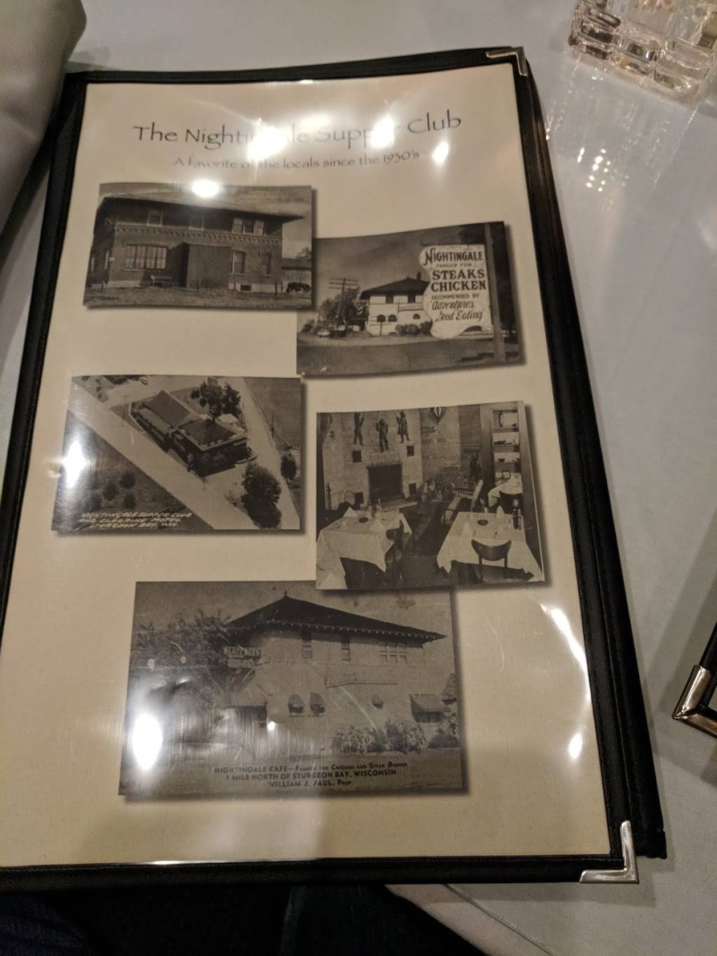 Nightingale Supper Club | night club | 1541 Egg Harbor Rd, Sturgeon Bay, WI 54235, USA | 9207435593 OR +1 920-743-5593