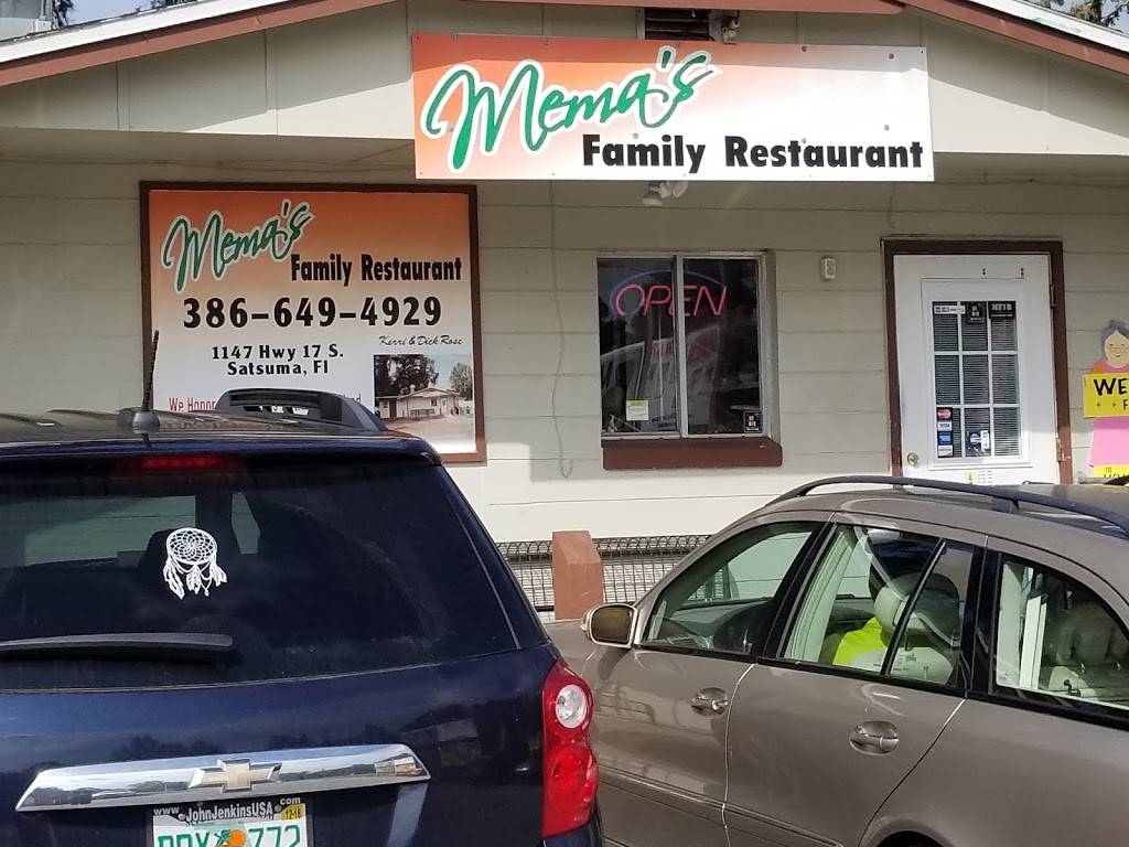 Memas Family Restaurant | restaurant | 1147 US-17, Satsuma, FL 32189, USA | 3866494929 OR +1 386-649-4929