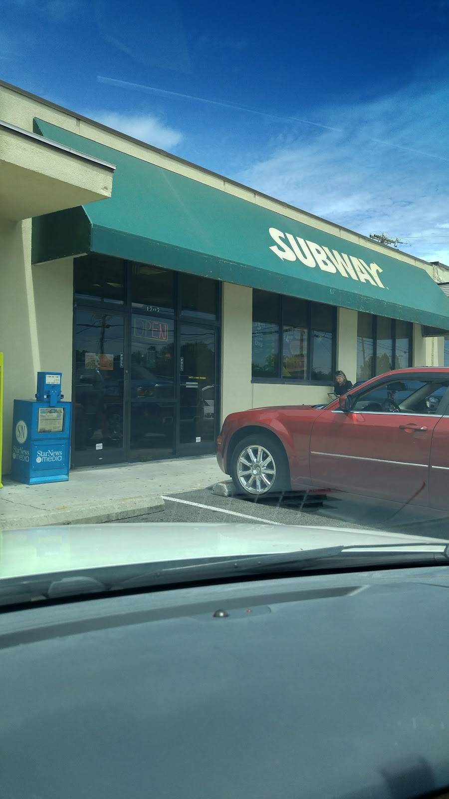 Subway Restaurants | restaurant | 1707 Dawson St, Wilmington, NC 28403, USA | 9107635313 OR +1 910-763-5313