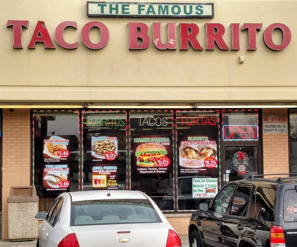 The Famous Taco Burrito | restaurant | 3603 N Western Ave, Chicago, IL 60618, USA | 7735294402 OR +1 773-529-4402