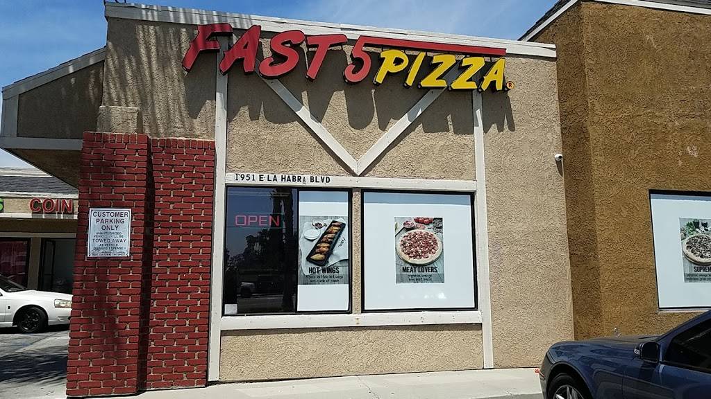 Fast 5 Pizza | restaurant | 1951 E La Habra Blvd, La Habra, CA 90631, USA | 5626915505 OR +1 562-691-5505
