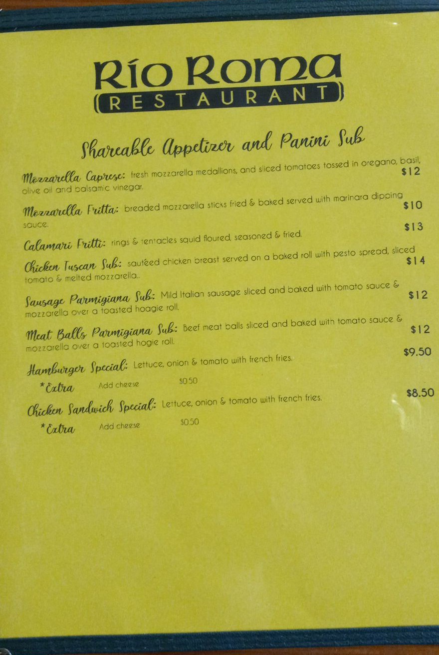 Rio Roma | restaurant | 115 Main St, Texarkana, TX 75501, USA | 2144475988 OR +1 214-447-5988