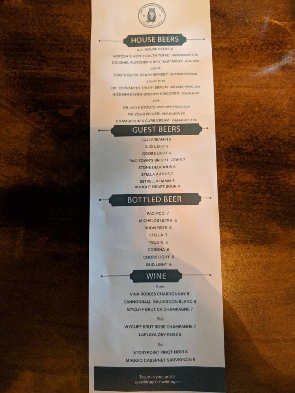 The Owl Drug Co. Social Eating House | restaurant | 602 Broadway, San Diego, CA 92101, USA | 6197567598 OR +1 619-756-7598