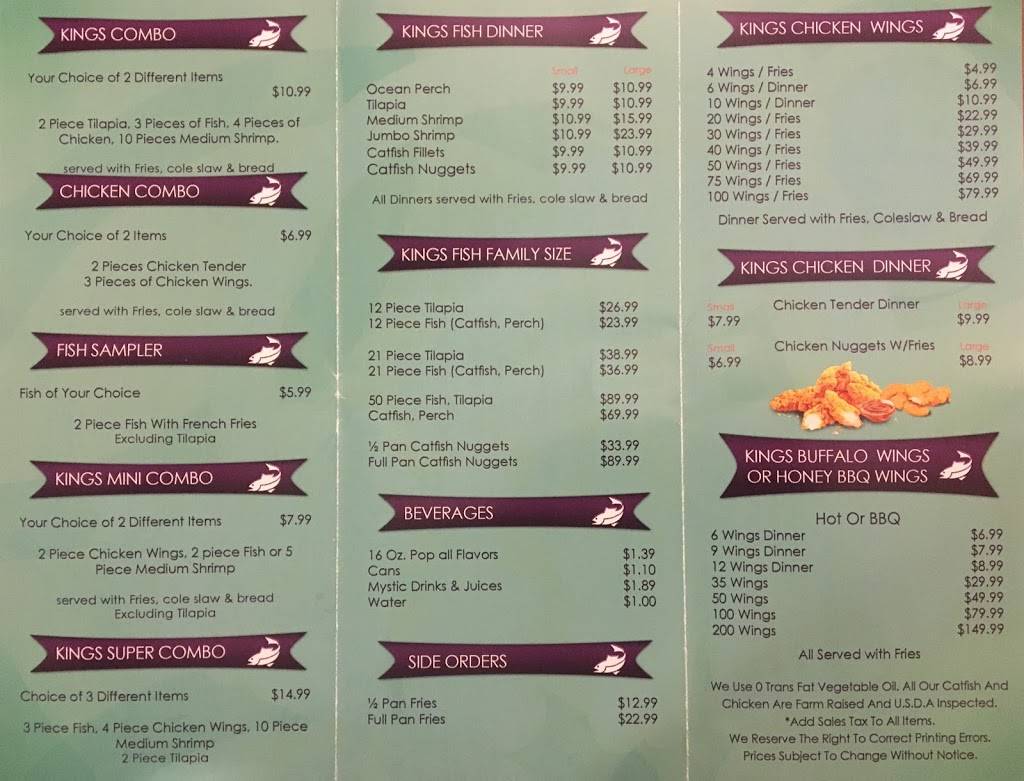 King Fish & Wings | restaurant | 703 E Jackson St, Joliet, IL 60432, USA | 8157277123 OR +1 815-727-7123