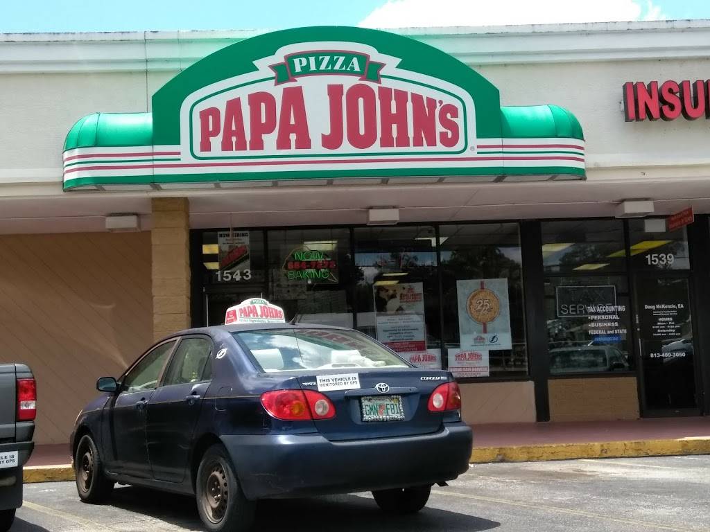 Papa Johns Pizza | restaurant | 1545 S Parsons Ave, Seffner, FL 33584, USA | 8136847272 OR +1 813-684-7272