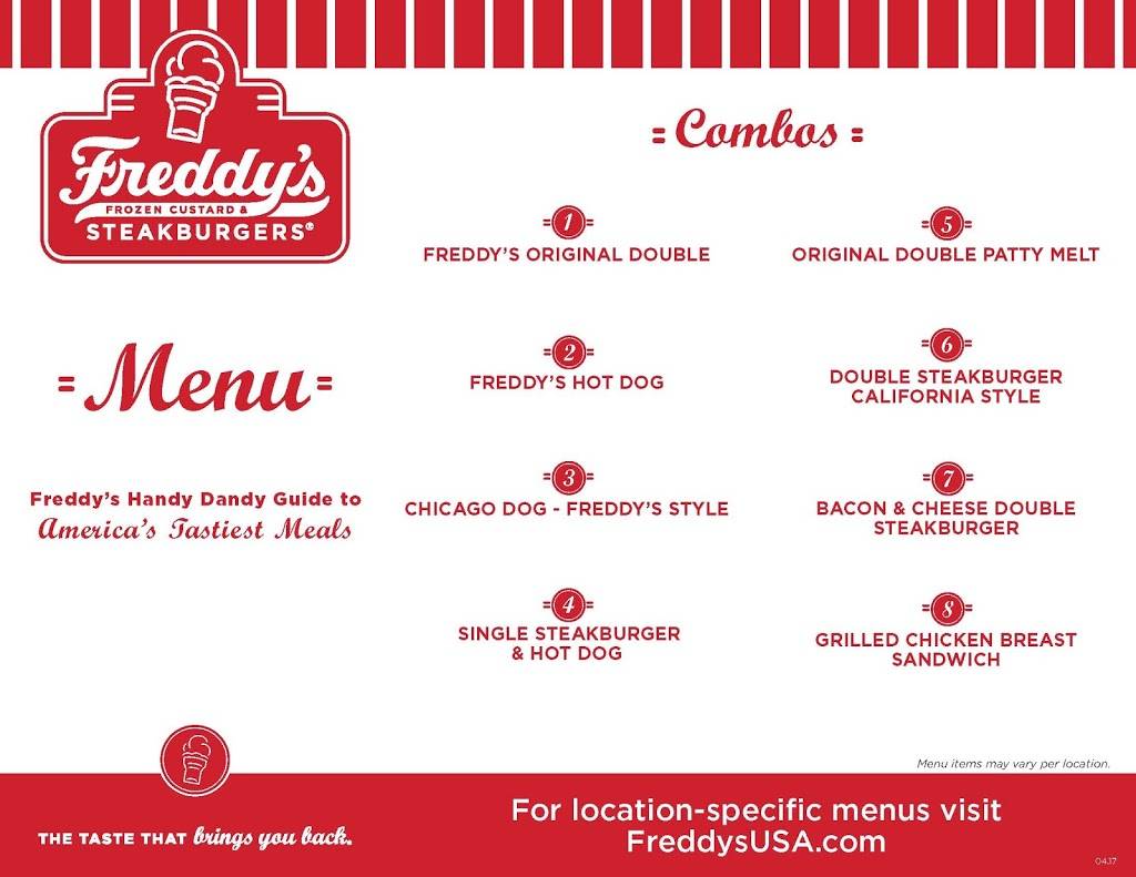 Freddys Frozen Custard & Steakburgers | restaurant | 3757 S Glenstone Ave, Springfield, MO 65804, USA | 4178818328 OR +1 417-881-8328