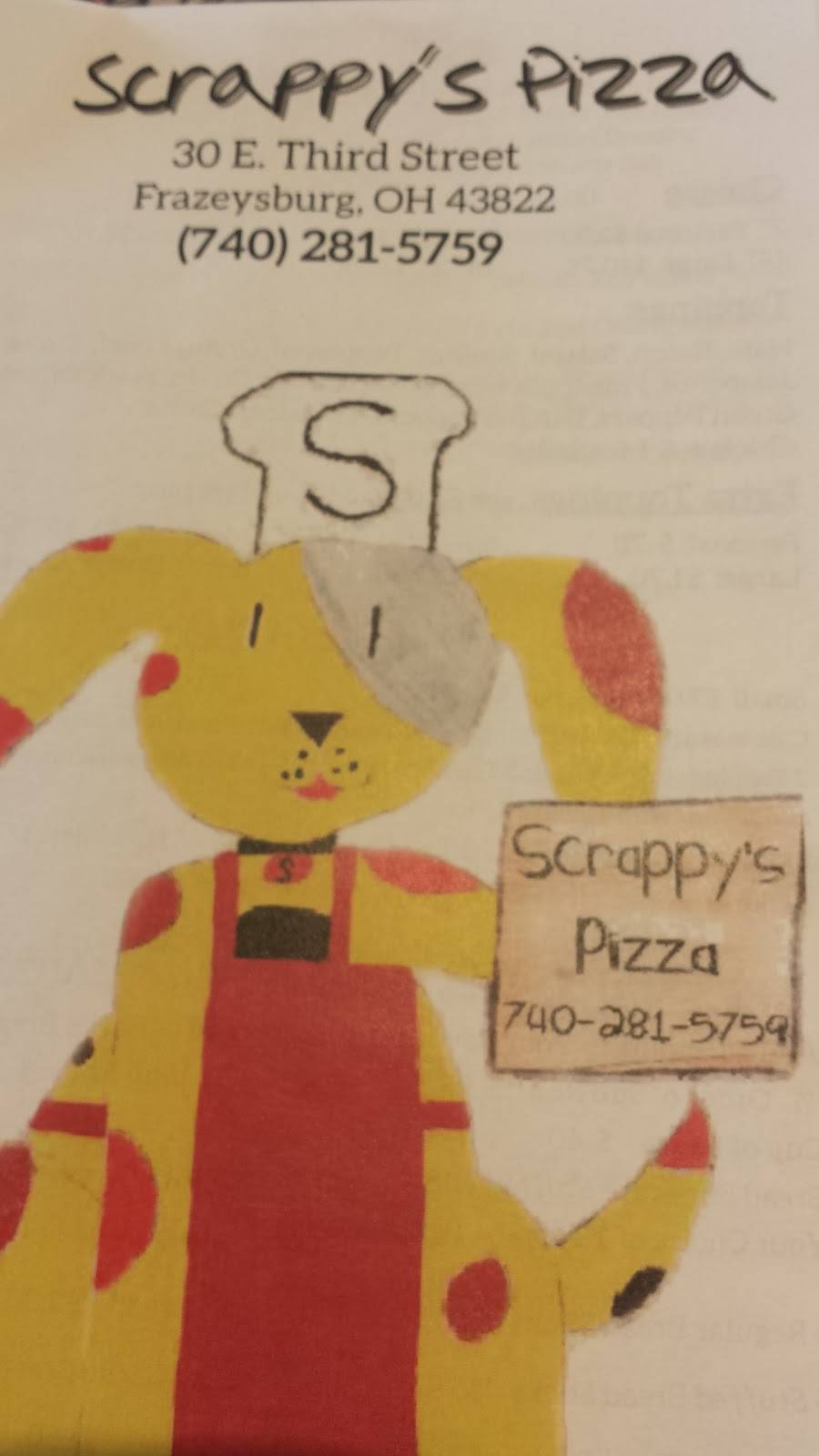 Scrappys Pizza | restaurant | 30 E 3rd St, Frazeysburg, OH 43822, USA | 7408286030 OR +1 740-828-6030