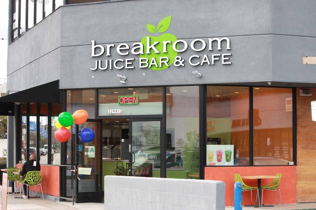 Breakroom Juice Bar & Cafe | restaurant | 22941 Ventura Blvd Unit#A, Woodland Hills, CA 91364, USA | 8184564467 OR +1 818-456-4467