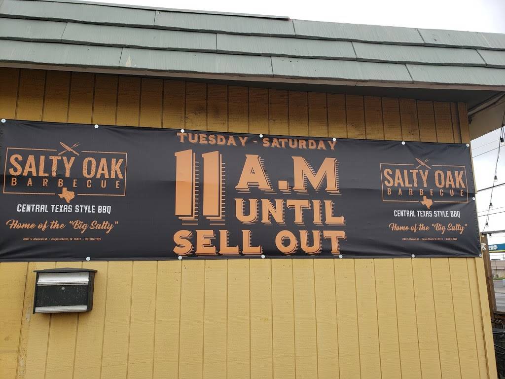 Salty Oak BBQ | restaurant | 4855 S Alameda St, Corpus Christi, TX 78412, USA | 3618761920 OR +1 361-876-1920