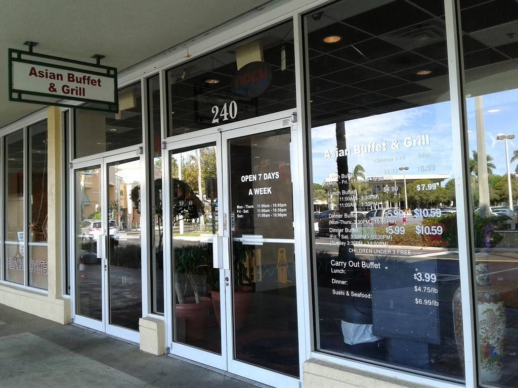 Asian Buffet & Grill | restaurant | 240 Federal Hwy, Deerfield Beach, FL 33441, USA | 9545968988 OR +1 954-596-8988