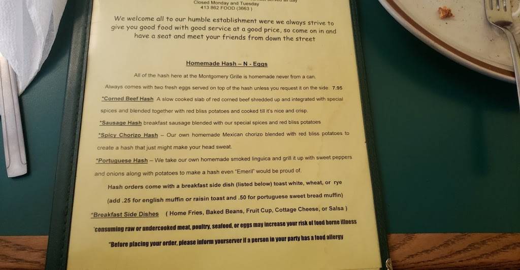 The Grille | restaurant | 46 Main Rd, Montgomery, MA 01085, USA | 4138623663 OR +1 413-862-3663