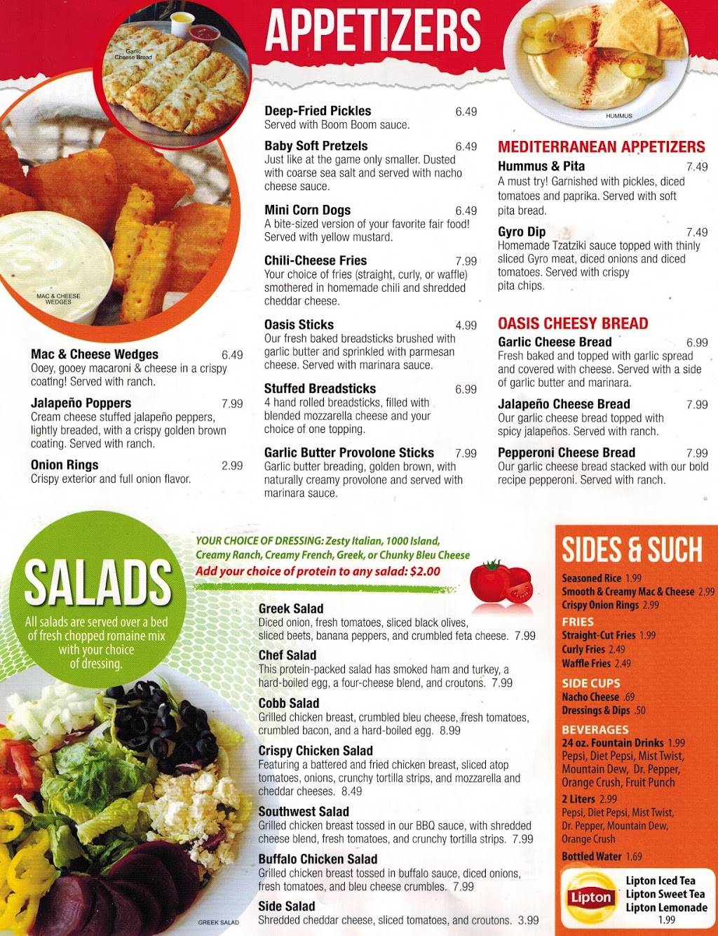 The Oasis Restaurant and Delivery | restaurant | 2531 S Reynolds Rd, Toledo, OH 43614, USA | 5672253663 OR +1 567-225-3663