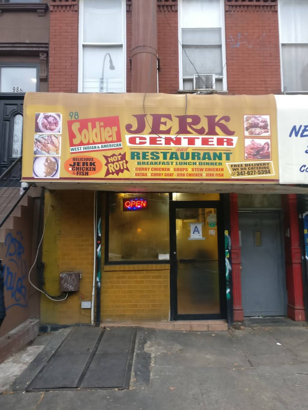 SOLDIER JERK CENTER & RESTAURANT | restaurant | 98 Malcolm X Blvd, Brooklyn, NY 11221, USA | 3476275394 OR +1 347-627-5394