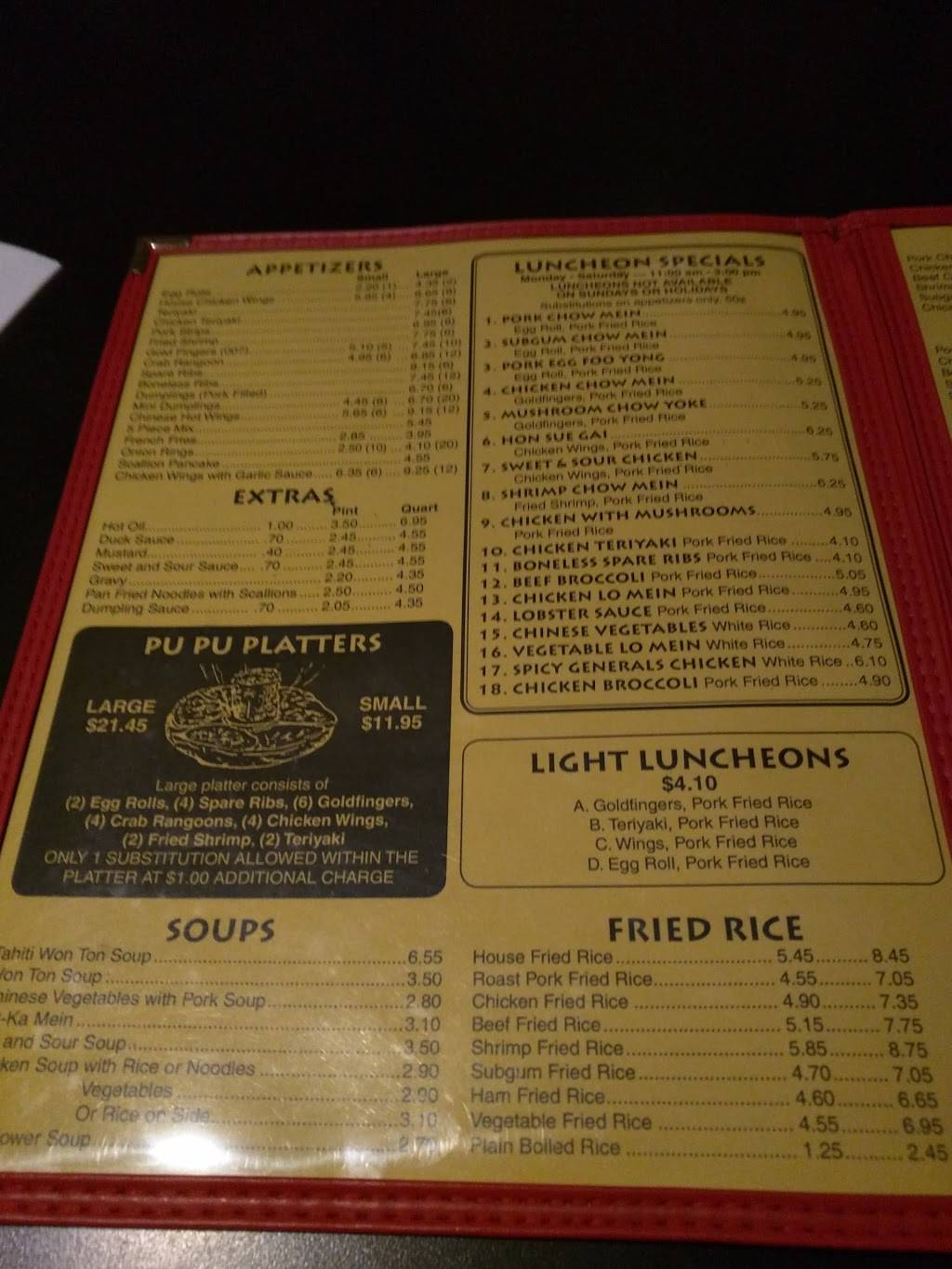 Tahiti Take Out Restaurant & Lounge | restaurant | 101 Wahconah St, Pittsfield, MA 01201, USA | 4134994711 OR +1 413-499-4711