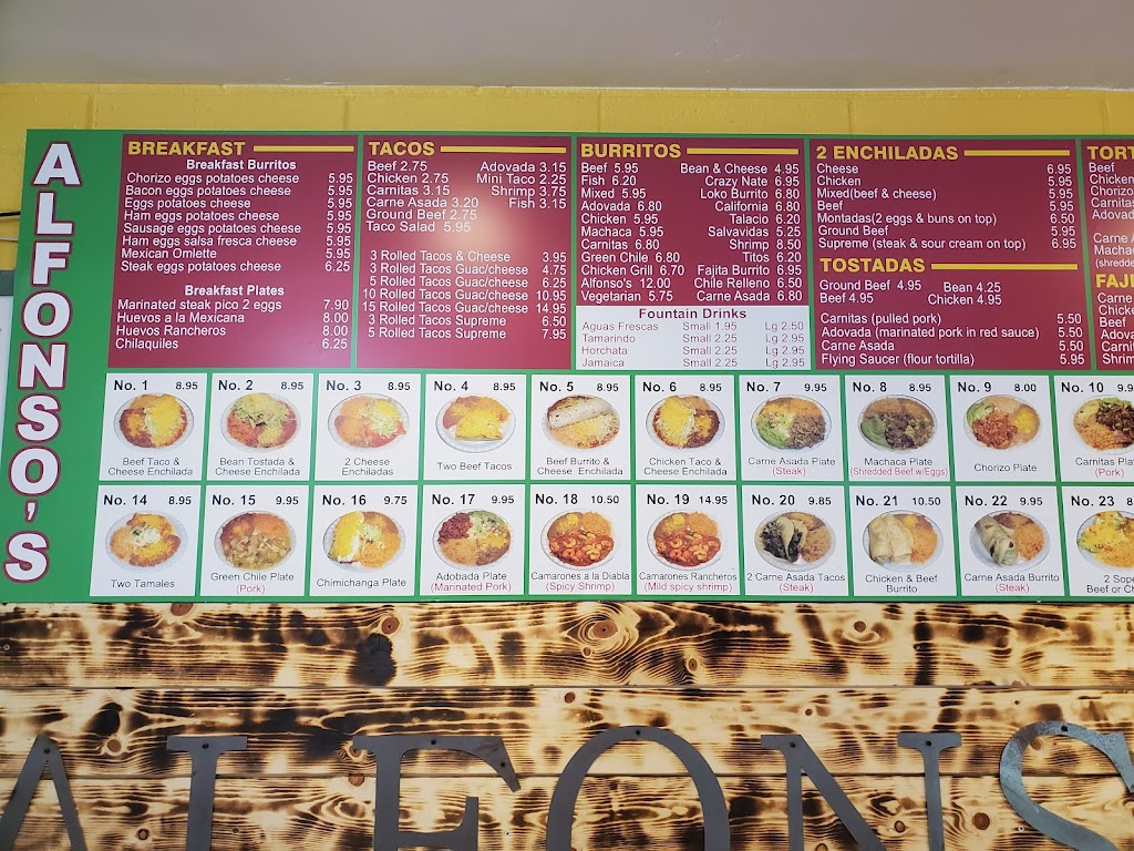 Alfonsos Mexican Food | restaurant | 52 E Greenback Valley Rd, Tonto Basin, AZ 85553, USA | 9284793090 OR +1 928-479-3090