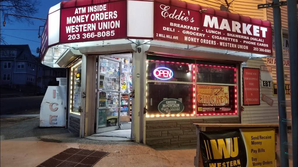 Eddies Market | meal takeaway | 2 Mill Hill Ave, Bridgeport, CT 06610, USA | 2033668085 OR +1 203-366-8085