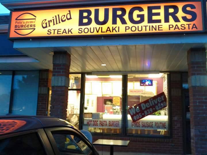 Petes Gourmet Burgers | restaurant | 1848 Liverpool Rd, Pickering, ON L1V 1W3, Canada | 9058390250 OR +1 905-839-0250