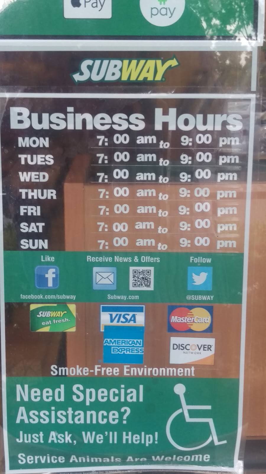 Subway Restaurants | restaurant | 5236 Arlington Ave, Riverside, CA 92504, USA | 9513518877 OR +1 951-351-8877