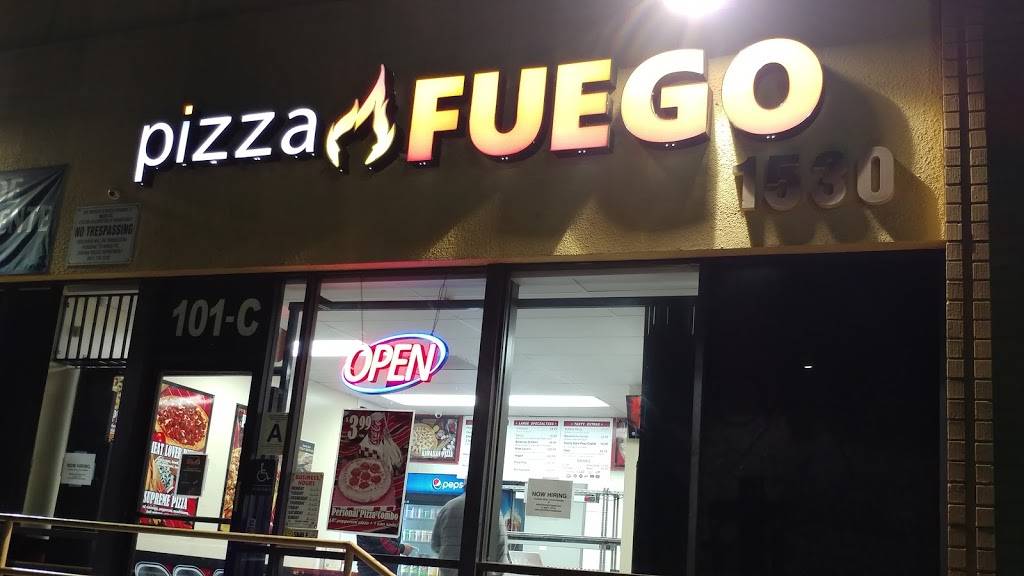Pizza Fuego | meal takeaway | 1530 W 6th St unit #101C, Corona, CA 92882, USA | 9513726000 OR +1 951-372-6000