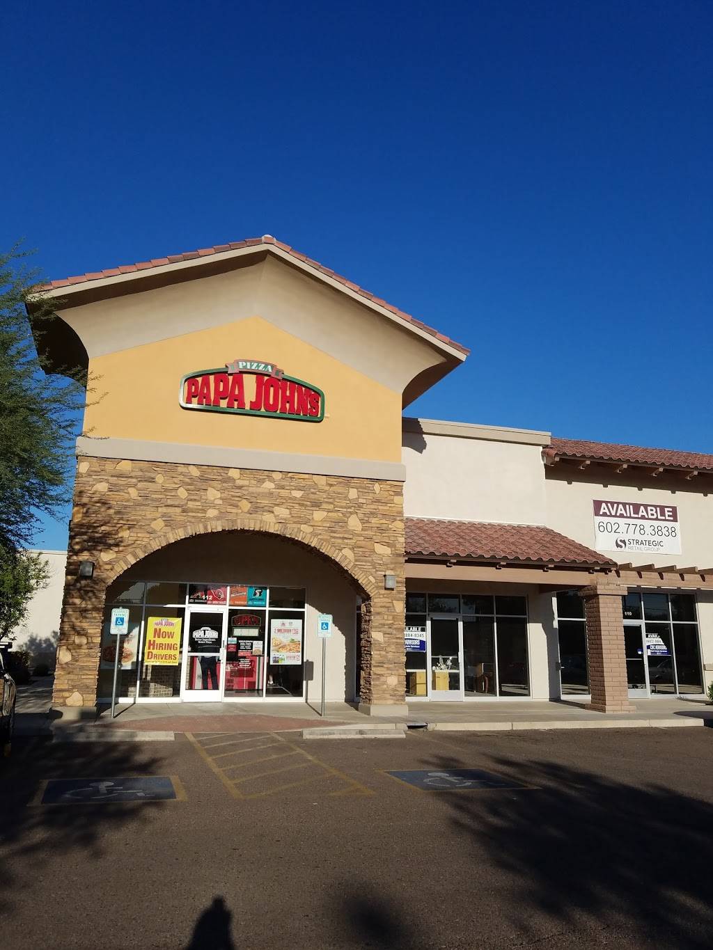 Papa Johns Pizza | restaurant | 63 N Greenfield Rd Suite 112, Mesa, AZ 85206, USA | 4809643434 OR +1 480-964-3434