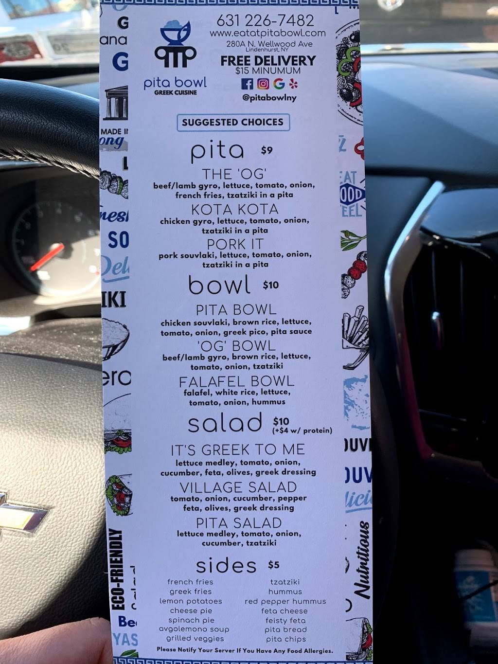 Pita Bowl Greek Cuisine | restaurant | 280A N Wellwood Ave, Lindenhurst, NY 11757, USA | 6312267482 OR +1 631-226-7482