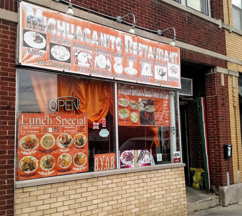 El Michoacanito | restaurant | 4315 N Kedzie Ave, Chicago, IL 60647, USA | 7732672820 OR +1 773-267-2820