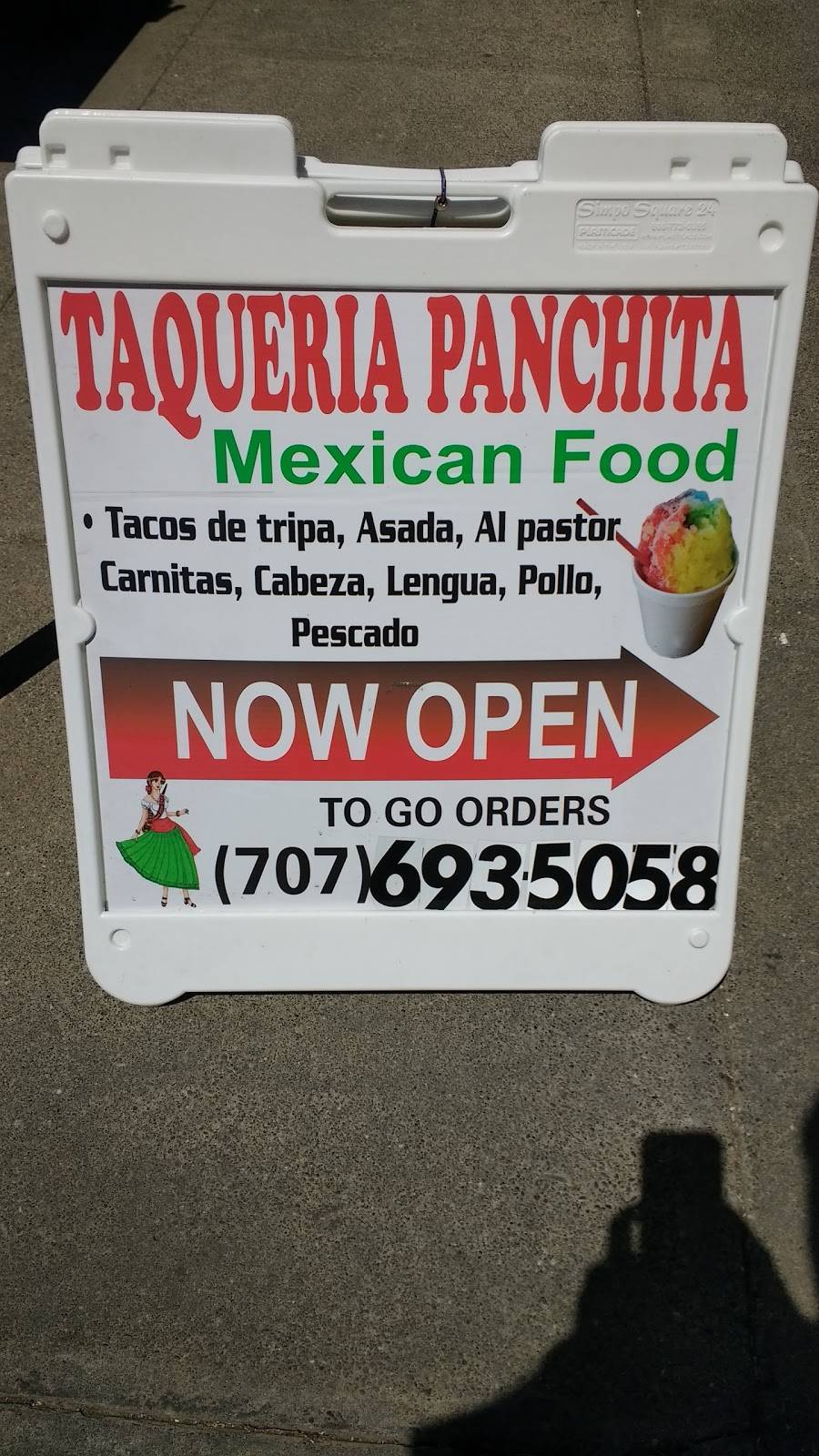 Taqueria Panchita | restaurant | 162 W A St, Dixon, CA 95620, USA | 7076935058 OR +1 707-693-5058
