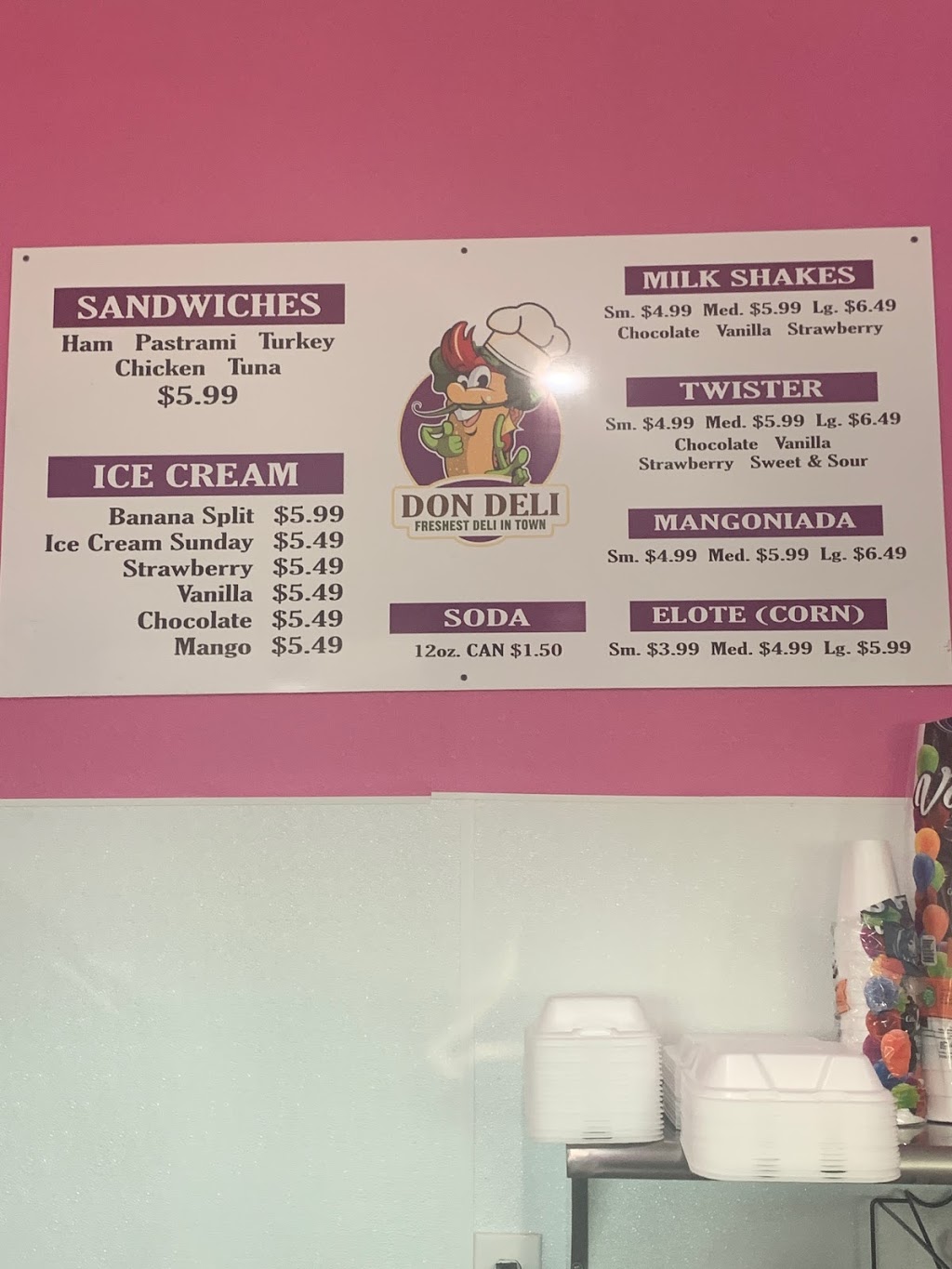 Don Deli | restaurant | 2467 S Elm Ave, Fresno, CA 93706, USA | 5594124160 OR +1 559-412-4160