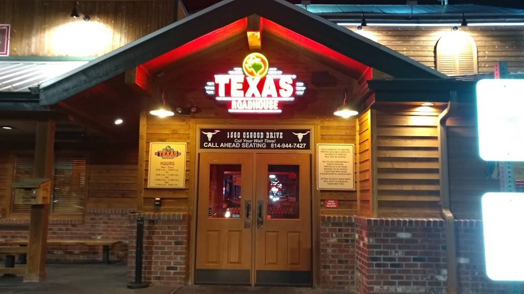 Texas Roadhouse | restaurant | 1560 Osgood Dr, Altoona, PA 16602, USA | 8149447427 OR +1 814-944-7427