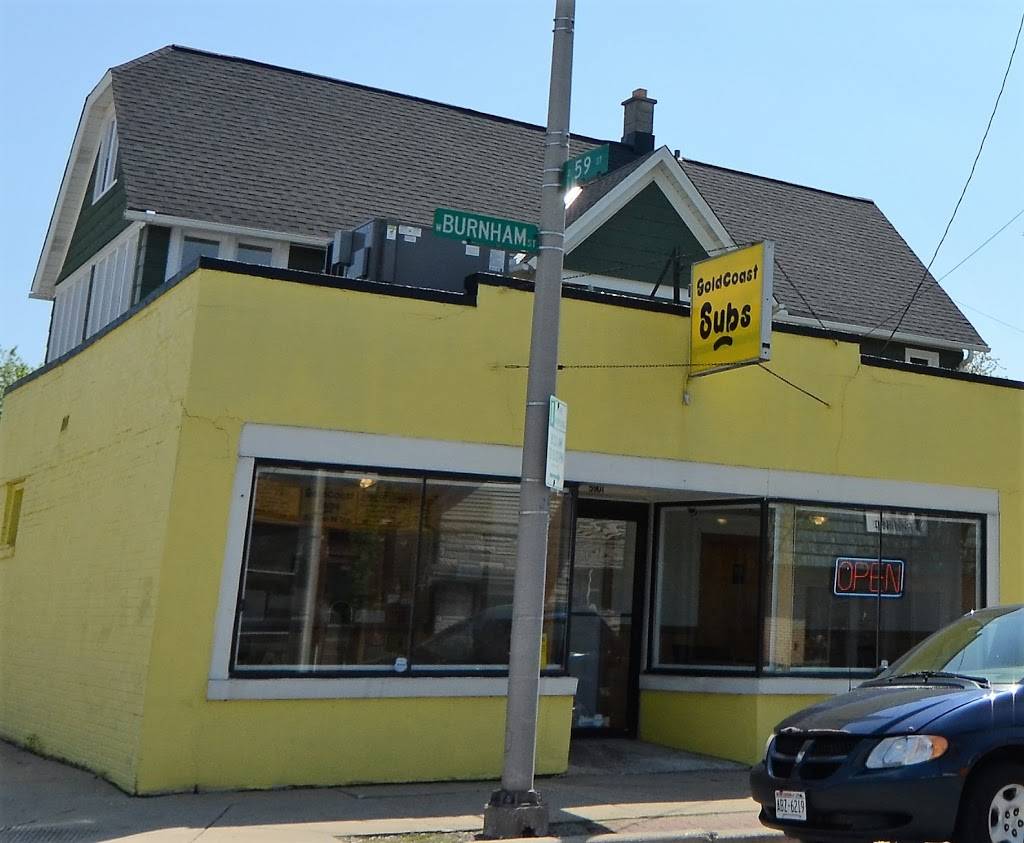 Gold Coast Subs | meal takeaway | 5901 W Burnham St, Milwaukee, WI 53219, USA | 4143211688 OR +1 414-321-1688